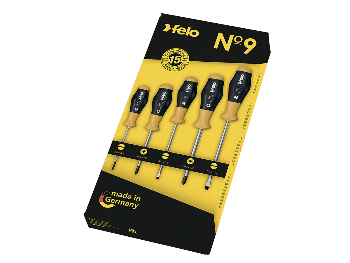 Набор отверток SL/PH/SQ, 5шт