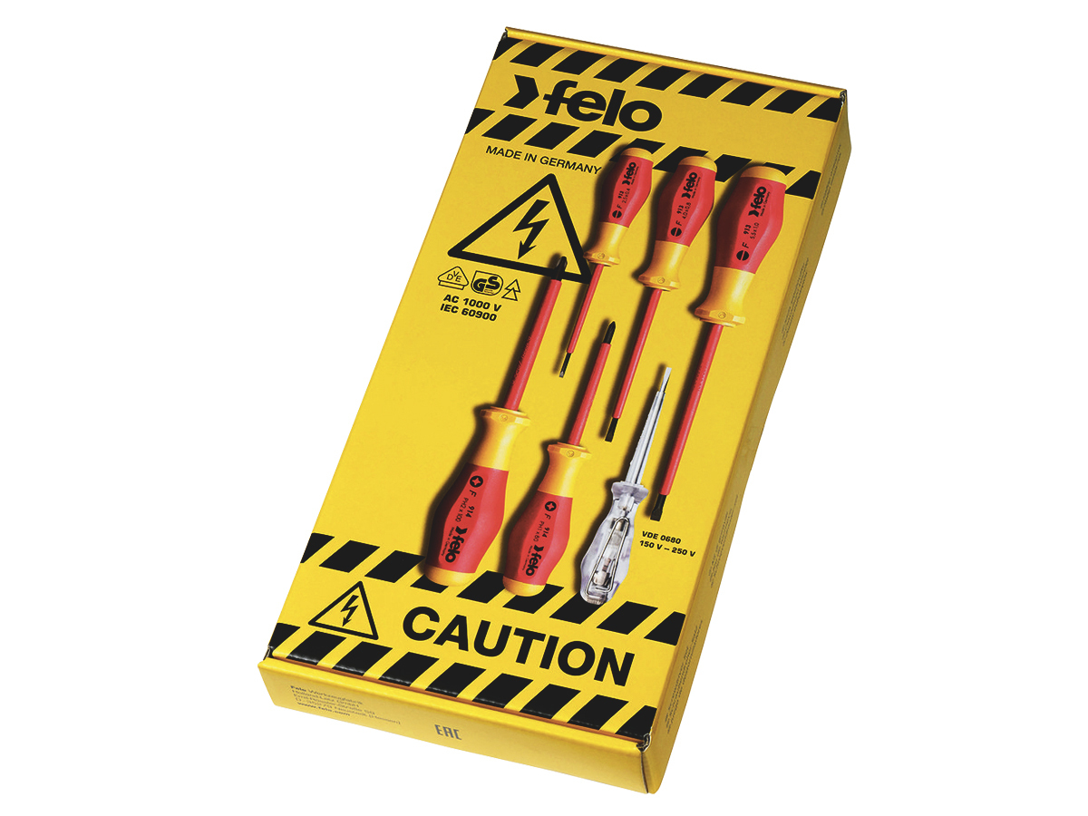 Набор отверток диэлектрических SL/PH/SQ, 6 шт