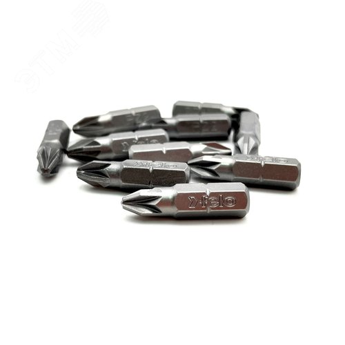 Бита крестовая серия Industrial PZ 2X25, 10 шт в пластиковом боксе - фото 2