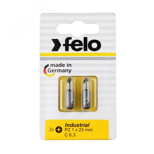 Изображение товара Бита крестовая PZ 3X25, серия Industrial, 2 шт в блистере (упак)