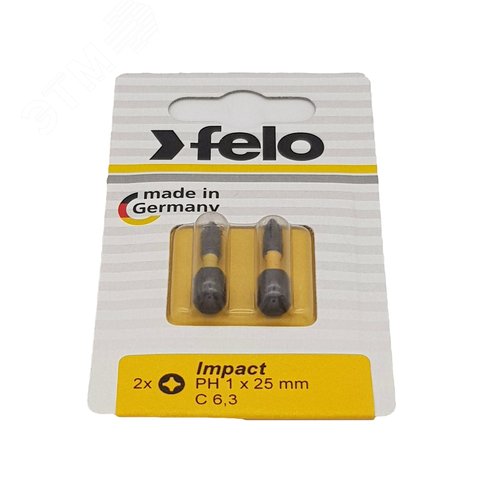 Бита крестовая ударная серия Impact PH 1X25,2 шт - фото 2