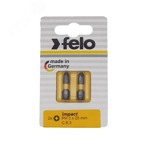 Изображение товара Бита крестовая ударная серия Impact PH 3X25,2 шт (упак)