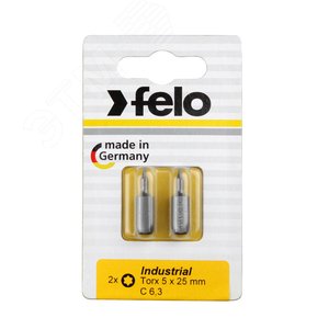 Изображение товара Бита серии Industrial TX 5х25, 2шт на блистере (упак)