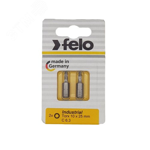 Бита Torx 10X25, серия Industrial, 2 шт в блистере - фото 3
