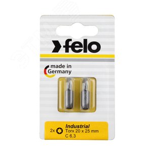Изображение товара Бита Torx 30X25, серия Industrial, 2 шт в блистере (упак)