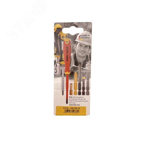 Бита Е6,3 TX20х50, серия Industrial, 2 шт в блистере - фото 3