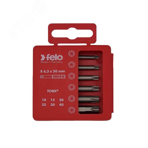 Набор бит Tx Industrial 50 мм в кейсе, 6 шт - фото 3