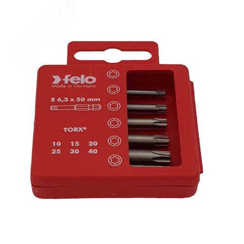 Набор бит Tx Industrial 50 мм в кейсе, 6 шт - фото 4