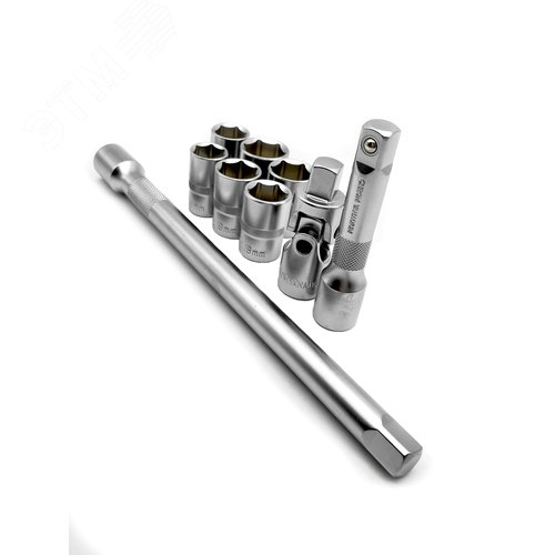 Набор метрических головок с удлиненной трещоткой Ergonic в кейсе, 13шт - фото 5