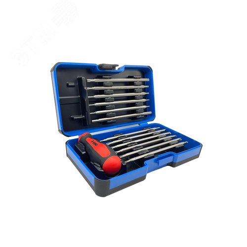 Изображение товара Отвертка торцевая Smart с набором насадок 12 шт в кейсе (шт)