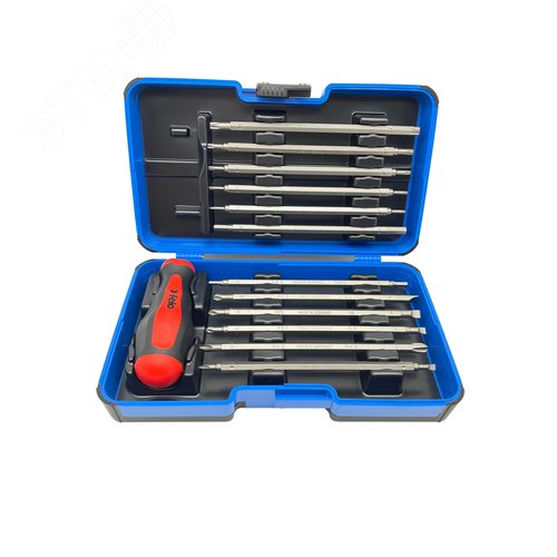 Отвертка торцевая Smart с набором насадок 12 шт в кейсе - фото 2