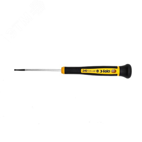 Отвертка шлицевая плоская для точных работ 2,0X0,4X60 - фото 1
