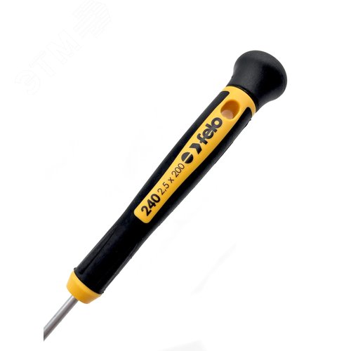 Отвертка шлицевая плоская для точных работ 2,5X0,4X200 - фото 3