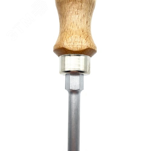 Отвертка с деревянной рукояткой ударная SL 7,0Х1,2 - фото 4