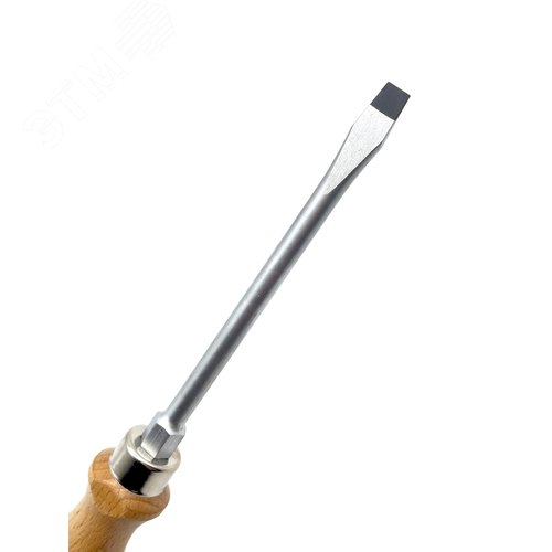 Отвертка с деревянной рукояткой ударная SL 7,0Х1,2 - фото 5