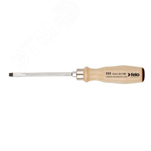 Изображение товара Отвертка с деревянной рукояткой ударная SL 10,0Х1,6 (шт)