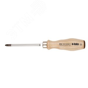 Изображение товара Отвертка с деревянной рукояткой ударная PZ 3Х150 (шт)