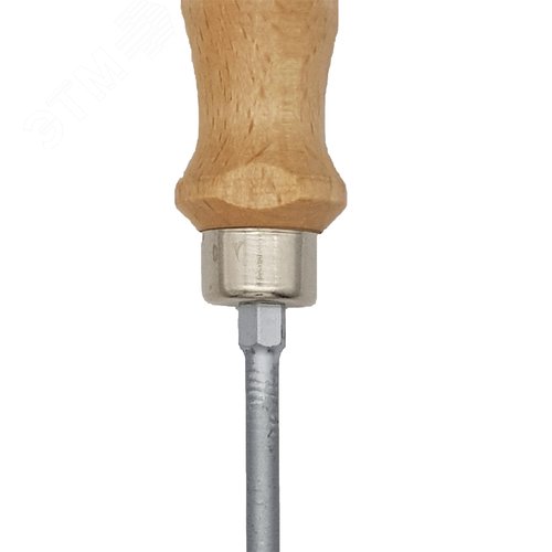 Отвертка с деревянной рукояткой ударная PH 1Х80 - фото 3