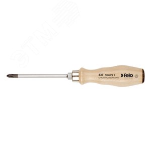 Изображение товара Отвертка с деревянной рукояткой ударная PH 3Х150 (шт)