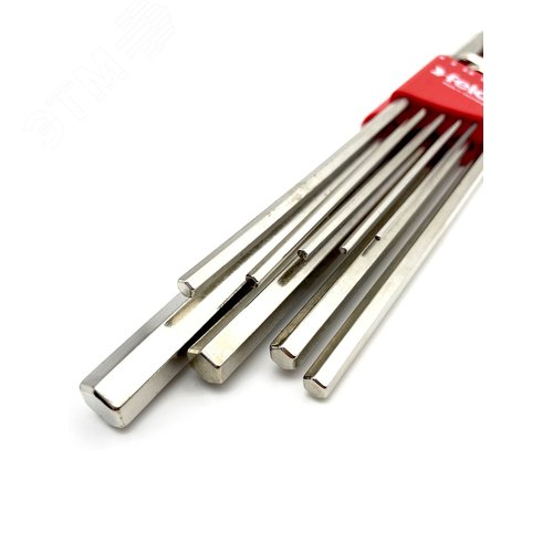 Набор ключей Г-образных шестигранных удлиненных 9шт HEX 1,5-10,0мм - фото 4