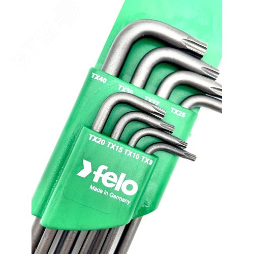 Набор ключей Г-образных шестигранных 8шт Torx T9-T40 - фото 4