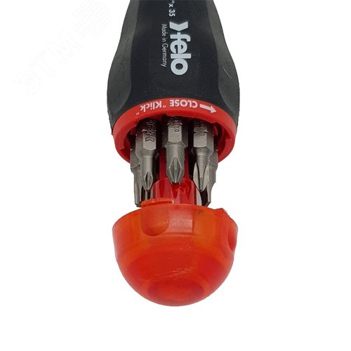 Отвертка с магнитным держателем под биты с набором бит 8шт - фото 4