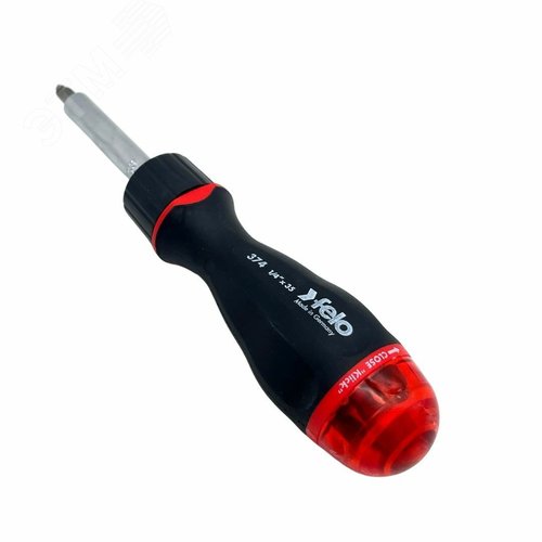 Отвертка с реверсивным механизмом с набором бит SL, PH, PZ 8шт - фото 4