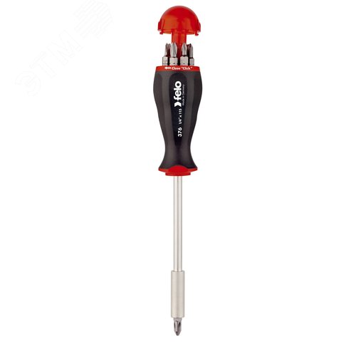 Отвертка с увеличенным магнитным держателем под биты с набором бит 8шт - фото 1