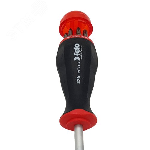 Отвертка с увеличенным магнитным держателем под биты с набором бит 8шт - фото 3