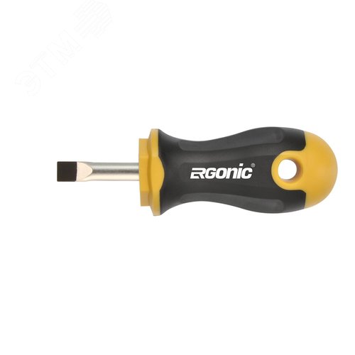 Изображение товара Отвертка плоская Ergonic Stubby SL3,5х0,6х25 (шт)