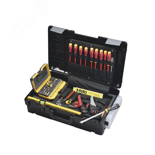 Набор инструментов для электромонтажника в кейсе, 78 предметов - фото 2