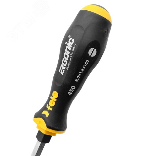 Отвертка плоская шлицевая ударная Ergonic 8,0X1,2X150 - фото 6