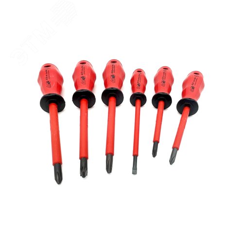 Набор изолированных отверток 6 шт VDE - фото 1