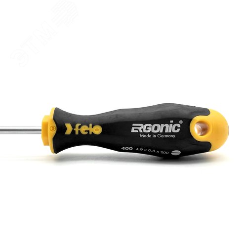 Отвертка Ergonic плоская шлицевая 4,0X0,8X200 - фото 3