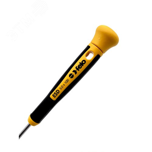 Отвертка для точных работ ESD Safe с защитой от статического напряжения плоская шлицевая 3,0х0,5х100 - фото 5