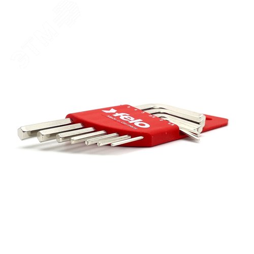 Набор ключей Г-образных шестигранных коротких 7шт HEX 1,5-6,0мм - фото 5