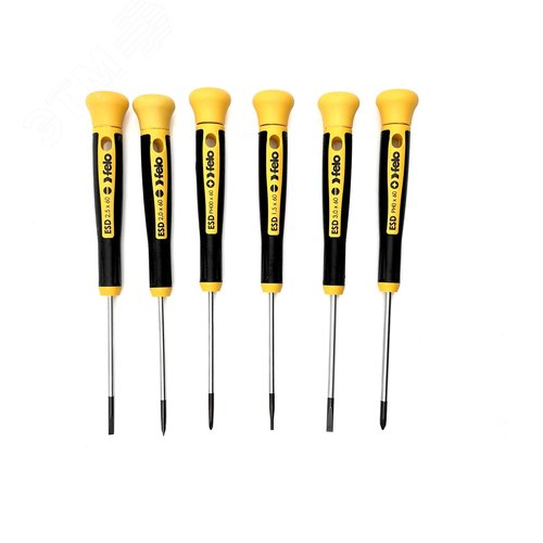Набор отверток SL/PH для точных работ ESD Safe, 6 шт - фото 4
