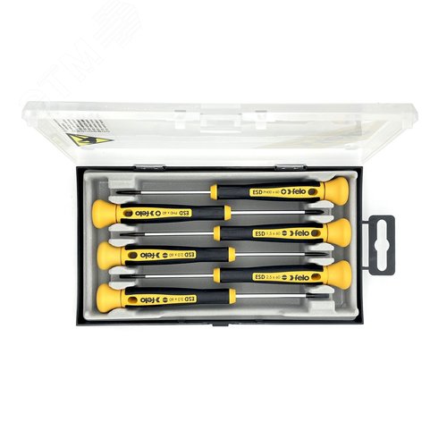 Набор отверток SL/PH для точных работ ESD Safe, 6 шт - фото 1