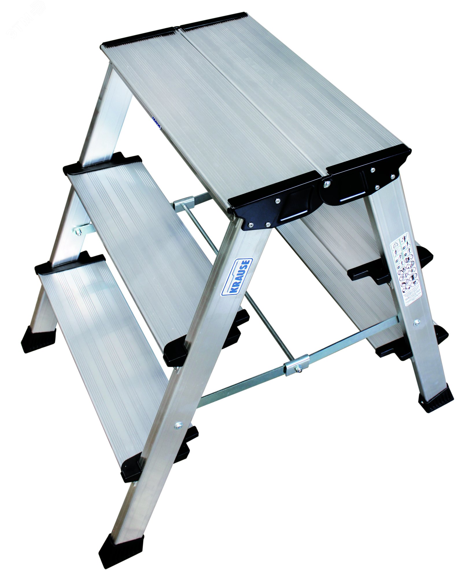 Подставка складная TREPPO 2x3 ступени артикул 126030 KRAUSE - купить в ...
