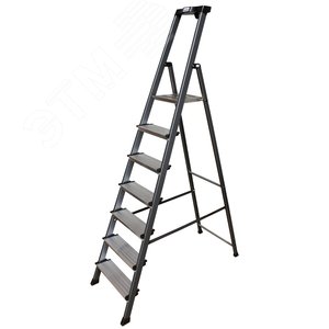 Изображение товара Стремянка анодированная SECURO 7 ступеней (шт)