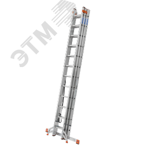 Лестница трехсекционная универсальная TRIBILO Trigon 3х12 129703 KRAUSE - 2