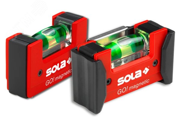 Изображение товара Уровень компактный магнитный SOLA GO! Magnetic 1 глазок 0,75 мм/м
