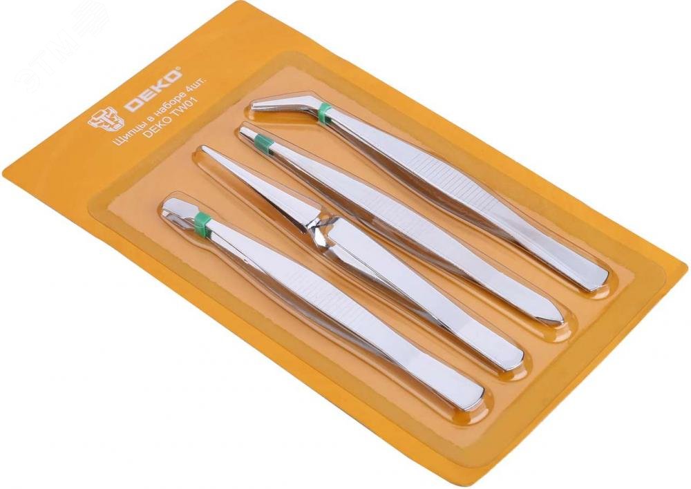 Изображение товара Набор пинцетов TW01 (4 предмета) (набор)