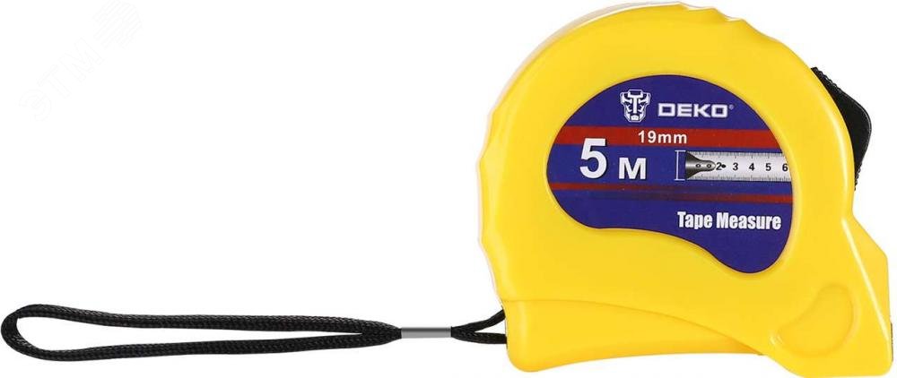 Изображение товара Рулетка DEKO LT03 Basic 5м - надежный измерительный инструмент для ремонта и строительства
