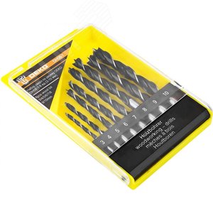 Изображение товара Набор сверл по дереву DH08-1 8 ед (3-10 мм) (набор)