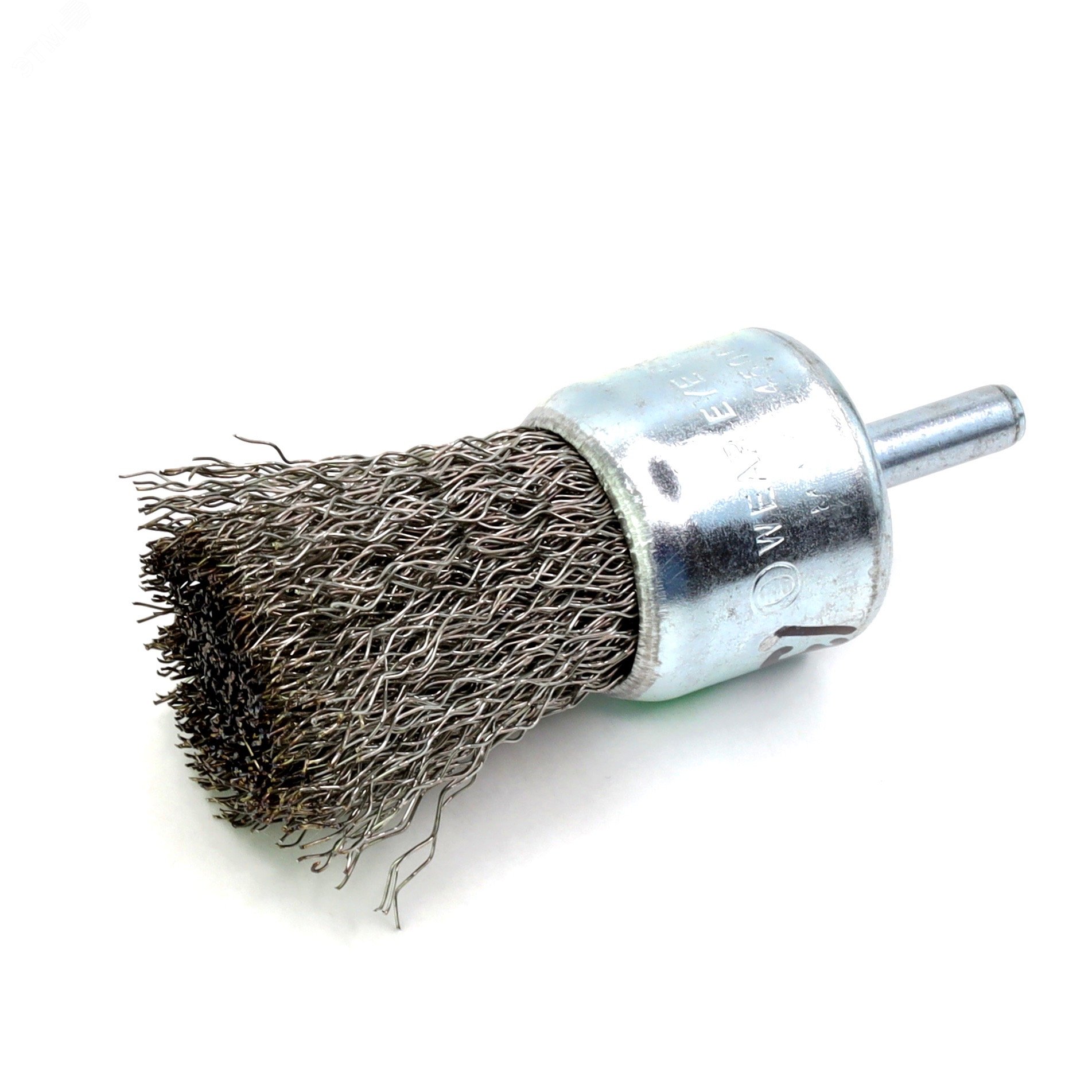 Изображение товара Щетка концевая Д30 c хв-м д6, ворс гофр нерж сталь 0,30 (13-118) (шт)
