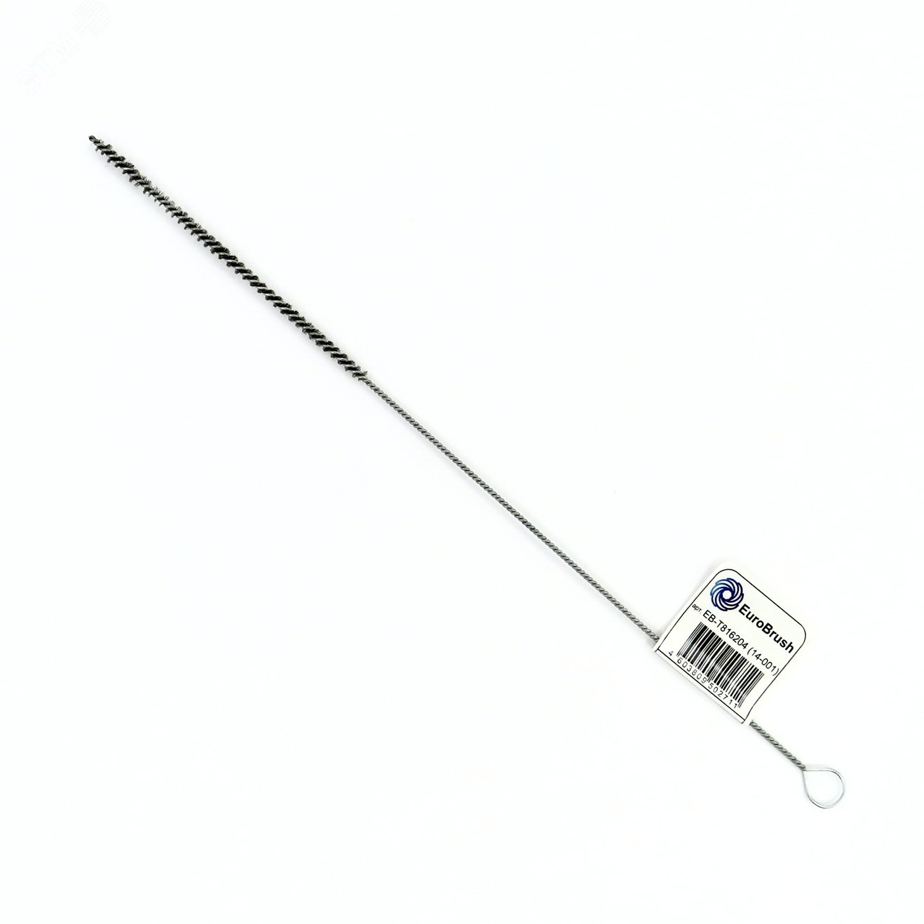 Изображение товара Щетка ерш Д4x100x300 с хвостовым креплением и кольцом, стальной ворс