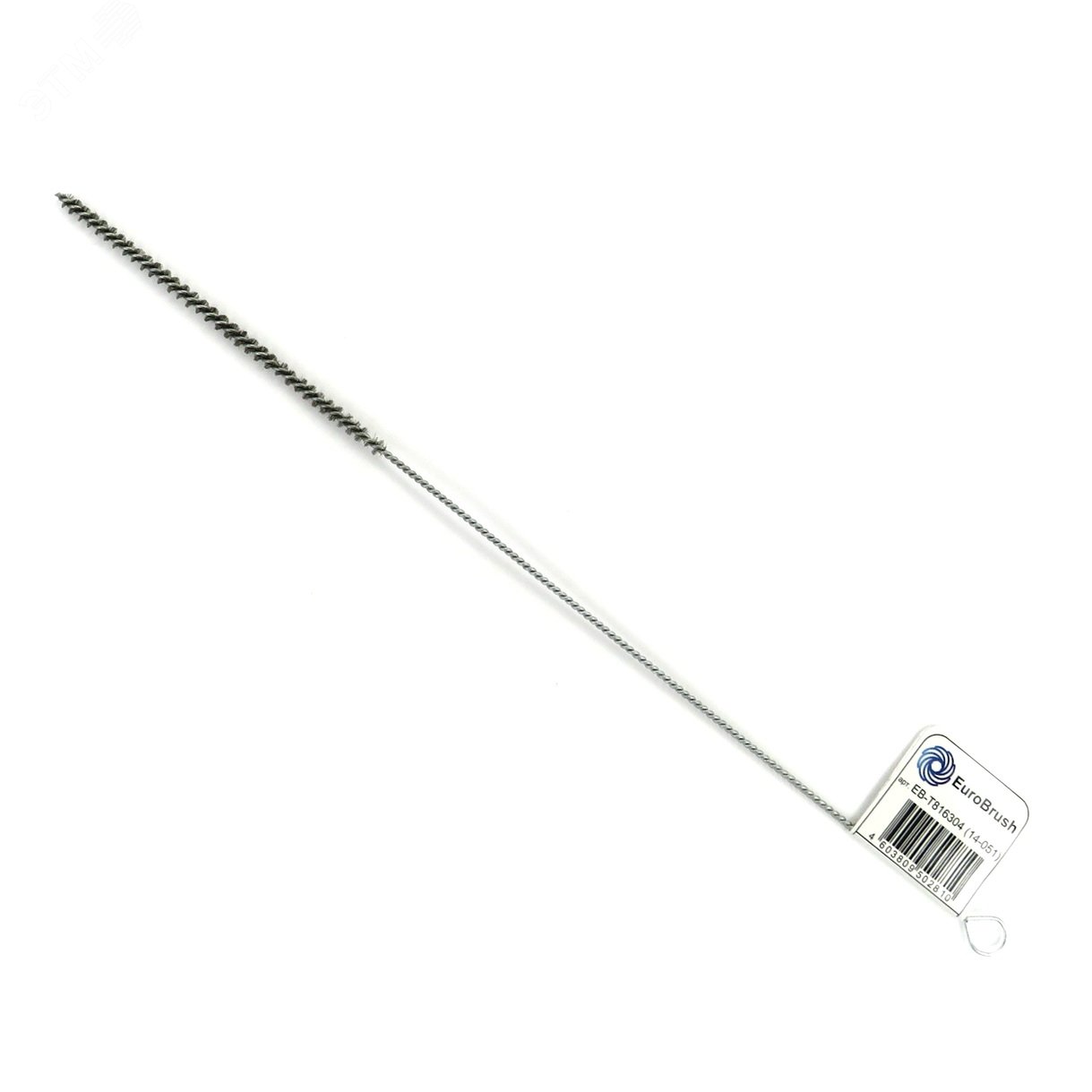 Изображение товара Щетка ерш Д4x100x300 с нержавеющей щетиной, стальной ручкой и кольцом