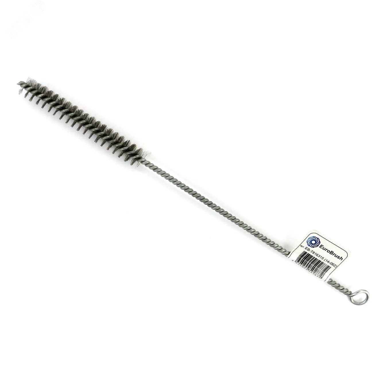 Изображение товара Щетка ерш Д15x100x300 с хвостовым хомутом и кольцом для очистки труб и поверхностей