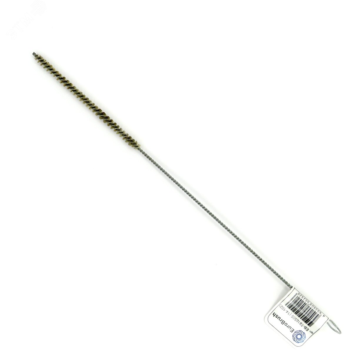 Изображение товара Щетка ерш D5x100x300 с латунным ворсом и кольцом для очистки труб и отверстий